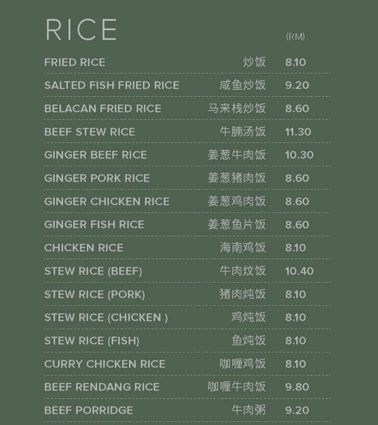 YUT KEE RICE PRICES