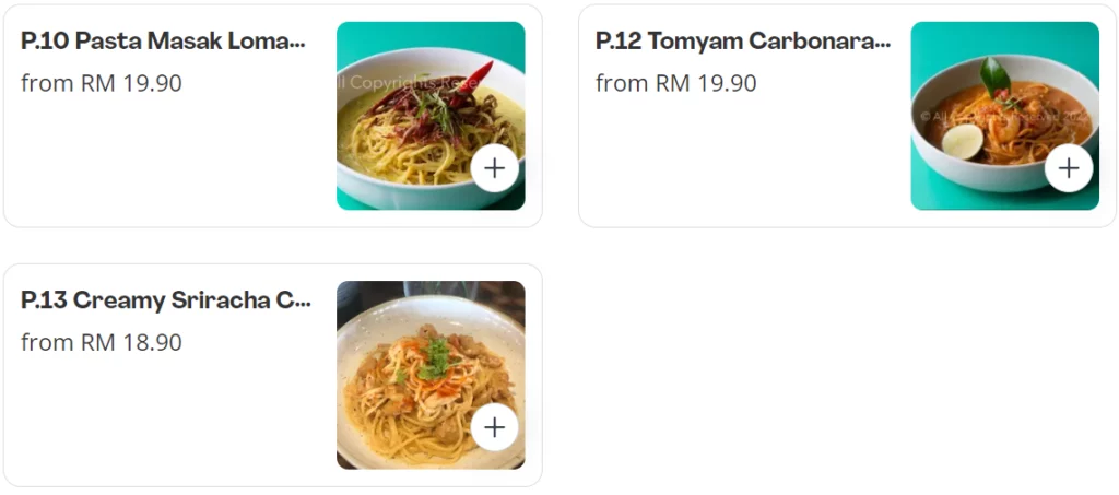 10 GRAM PASTA PRICES