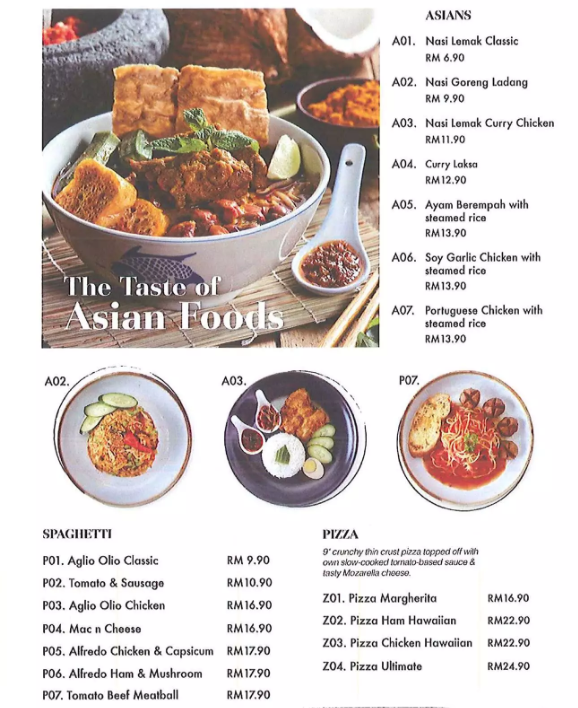 10 Gram Menu Malaysia & Prices