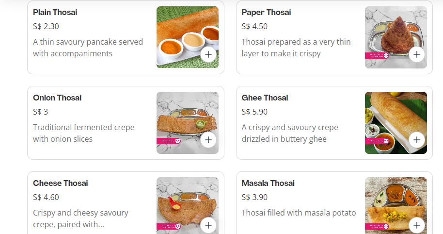 AN-NUR MINI MART & CAFE THOSAI PRICES