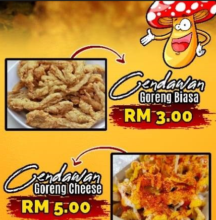 Cendawan Goreng Cheese Menu Malaysia & Prices