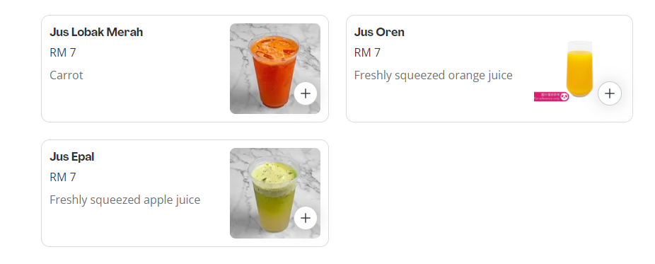 DAPUR SARAWAK JUICES PRICES