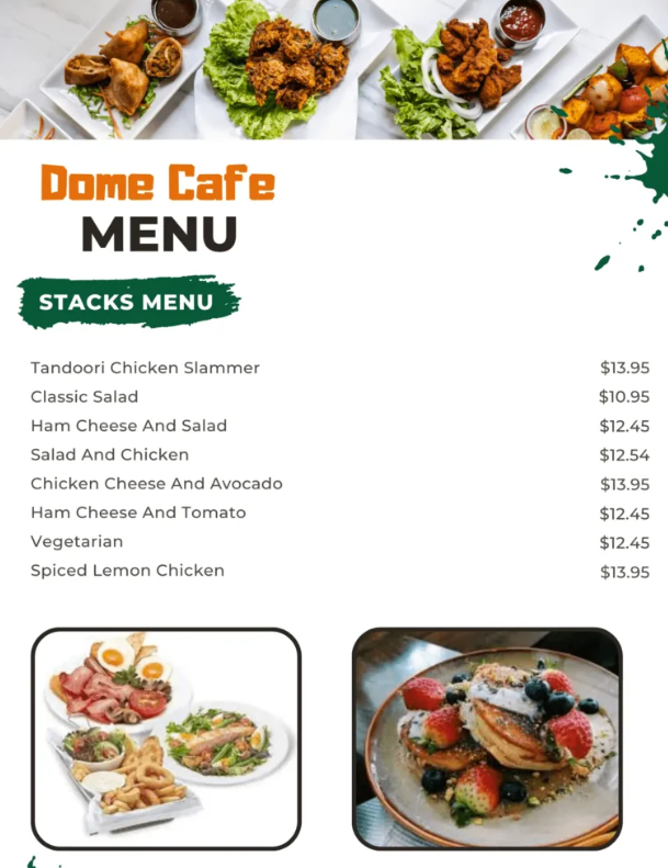 Dome Cafe Menu Malaysia & Prices