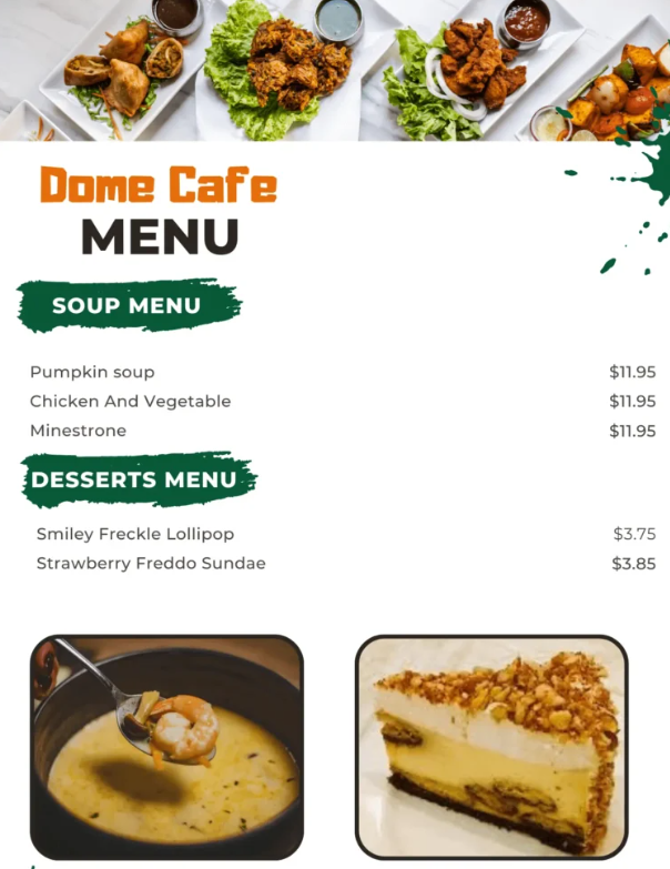 Dome Cafe Menu Malaysia & Prices