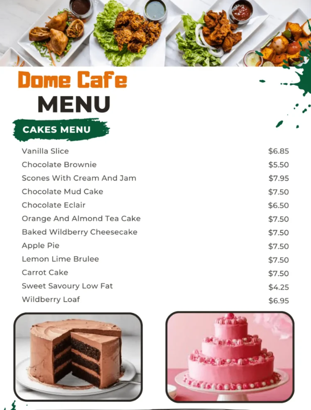 Dome Cafe Menu Malaysia & Prices