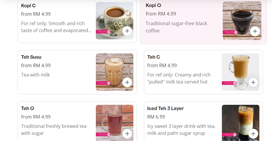 EMA’S KITCHEN BEVERAGES PRICES