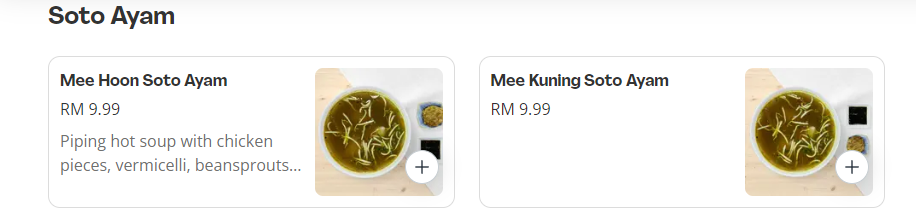 EMA’S KITCHEN SOTO AYAM PRICES