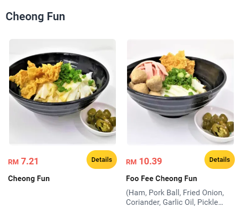 FOO FEE CHEONG FUN PRICES