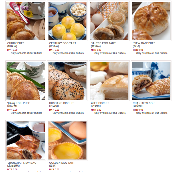 FUNG WONG FRESH BAKED PASTRIES PRICES