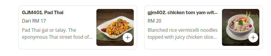 GAJAH MADA NOODLES PRICES