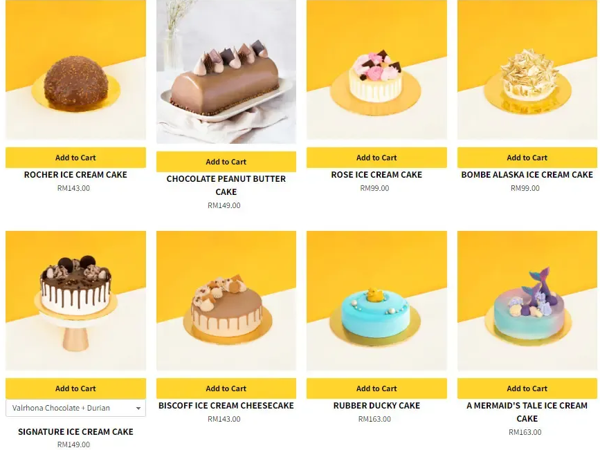 INSIDE SCOOP CAKES PRICES