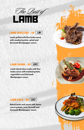 MALAYA GRILL LAMB MENU WITH PRICES