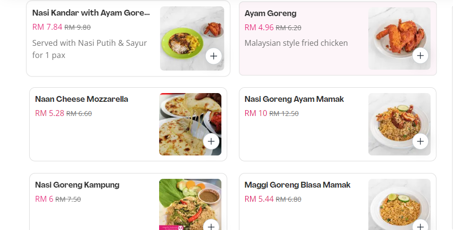 MAMAK NASI GORENG MENU WITH PRICES