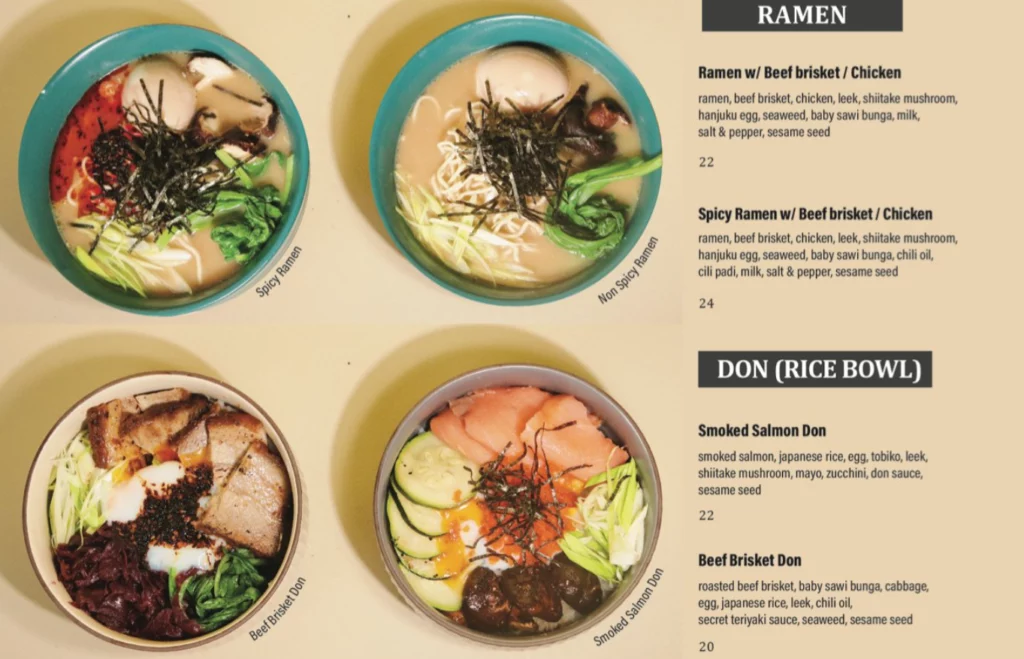 MENU AFTER BLACK RAMEN & DON PRICES