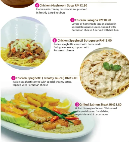 MENU LAMANILA WESTERN CORNER PRICES