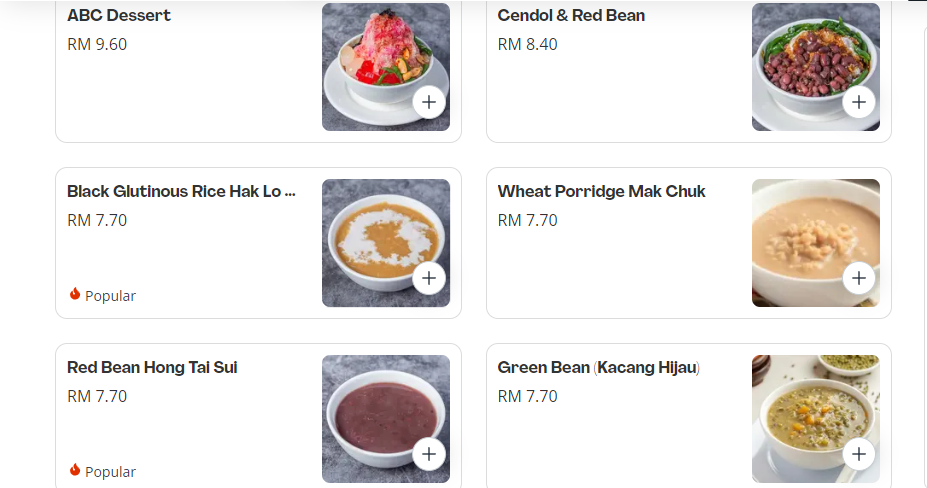 NYONYA COLORS DESSERTS MENU PRICES