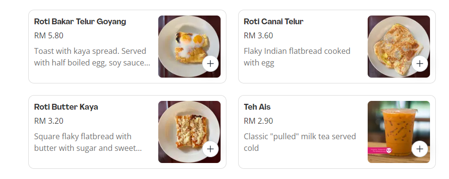 OUR FAVORITE ITEMS OF ROTI BAKAR MALAYSIA