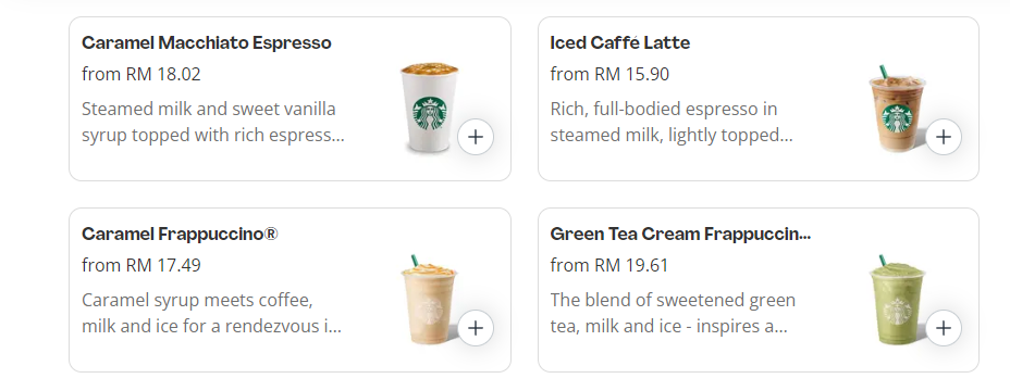 OUR FAVORITE ITEMS OF STARBUCKS MENU