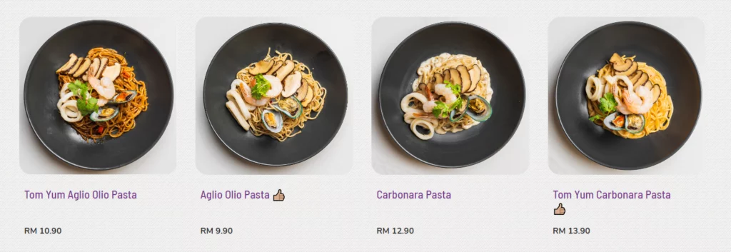 PURPLE MONKEY PASTA MENU PRICES