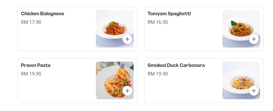 ROYALTEA SPAGHETTI MENU WITH PRICES