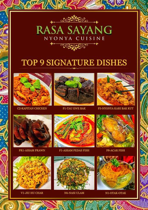 Rasa Sayang Menu Malaysia & Prices list updated