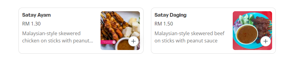 SATAY D’KAMPUNG SATAY PRICES