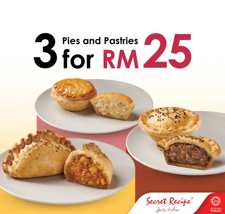 SECRET RECIPE PIES & PASTRIES PRICES