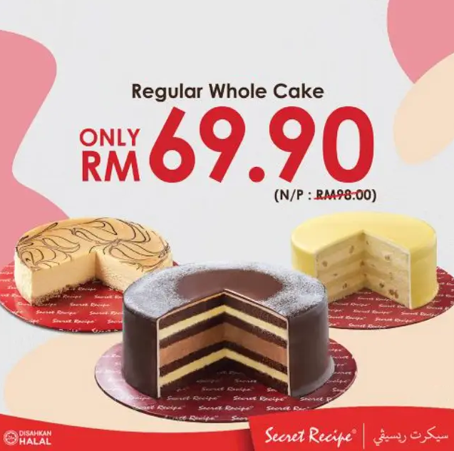 SECRET RECIPE PREMIUM CAKE PRICES