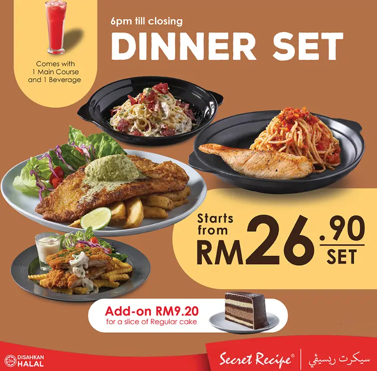 Secret Recipe Menu Malaysia & Prices 