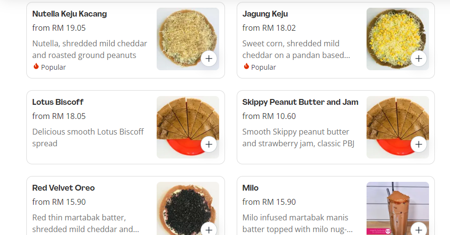 TETANGGA KITA MARTABAK MANIS TIPS PRICES