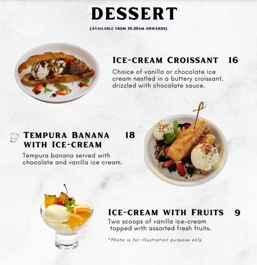 THE DISH ROOM DESSERTS PRICES