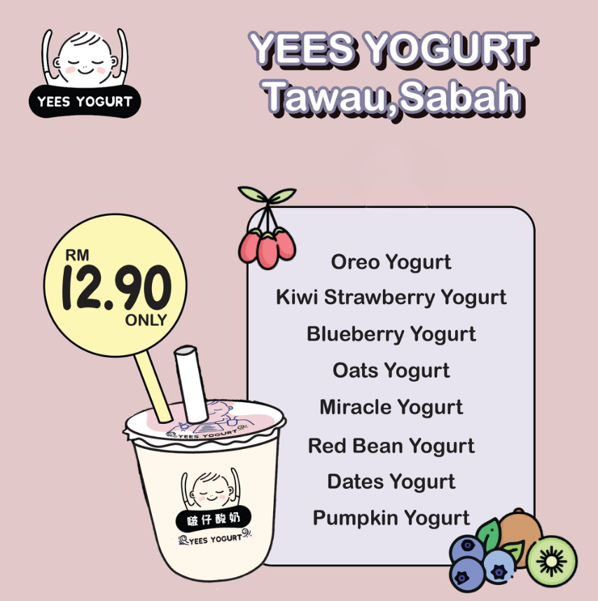 YEES Yogurt Menu Malaysia & Prices 