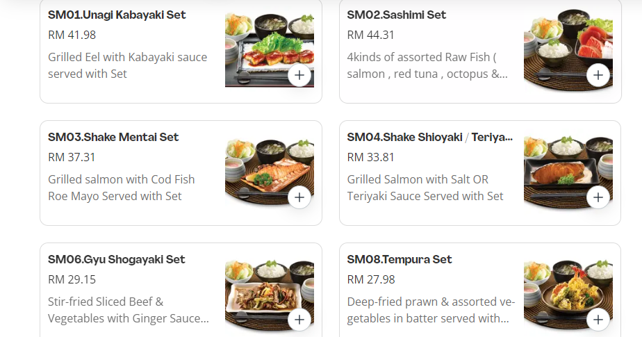 AZUMA SUSHI TEISHOKU PRICES