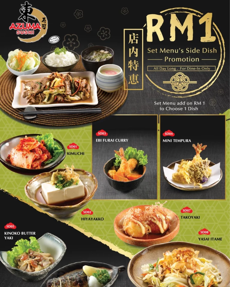 Azuma Sushi Menu Malaysia & Prices list updated