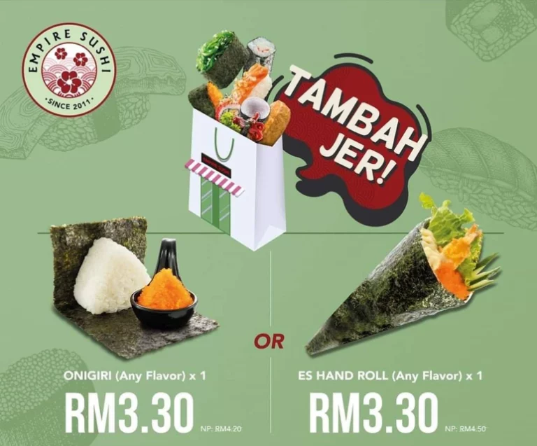 Empire Sushi Menu Malaysia & Prices list updated