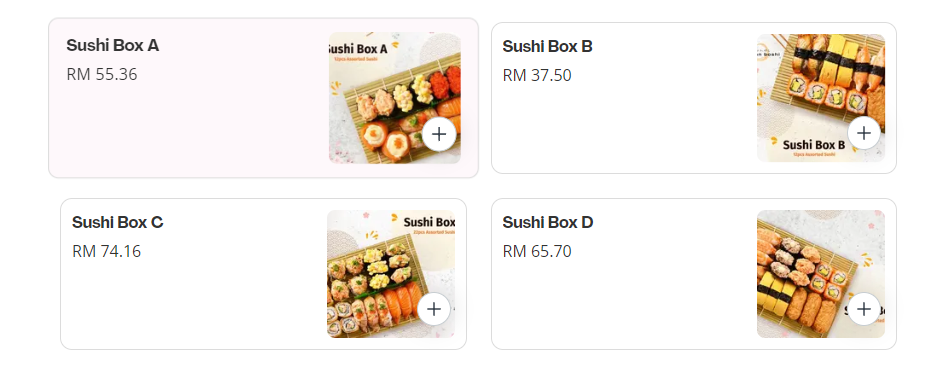 ICHIBAN BOSHI SUSHI BOX PRICES