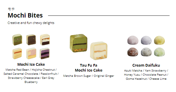 KAKIYUKI TAU FU FA MOCHI ICE PRICES