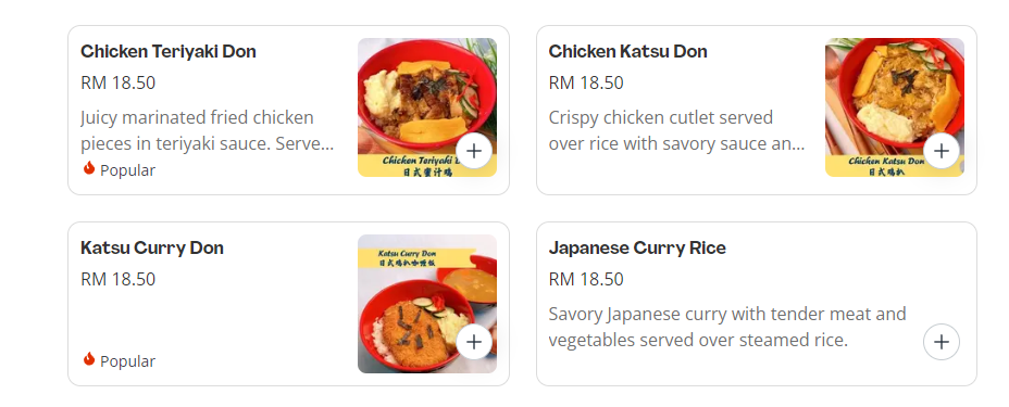 NIKO NIKO ONIGIRI MEALS PRICES