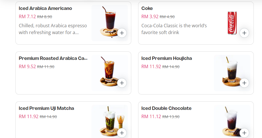 OMULAB DESSERTS & BEVERAGES PRICES