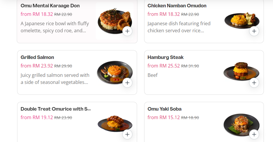 OMULAB MEALS PRICES