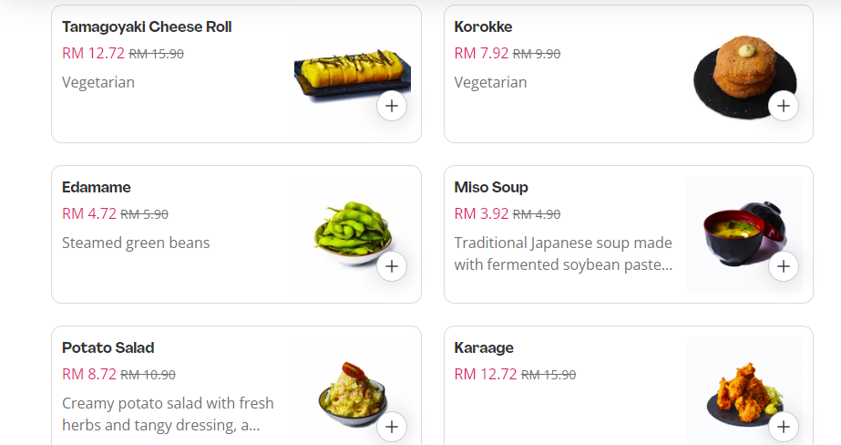 OMULAB MENU SIDE & SNACKS PRICES