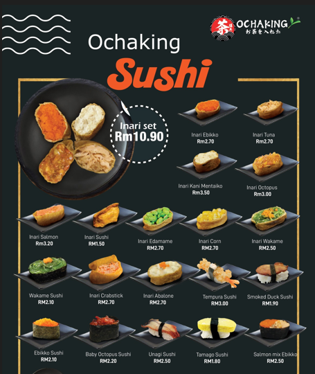 Ochaking Menu Malaysia & Prices list updated