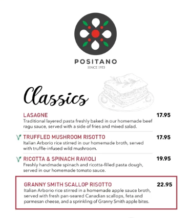 POSITANO RISTO CLASSICS PRICES