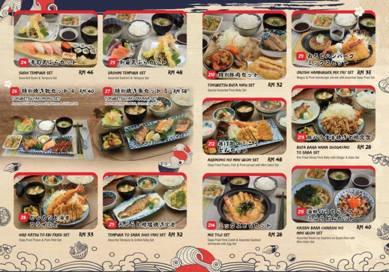 Ryoshi Izakaya Menu Malaysia & Prices list updated