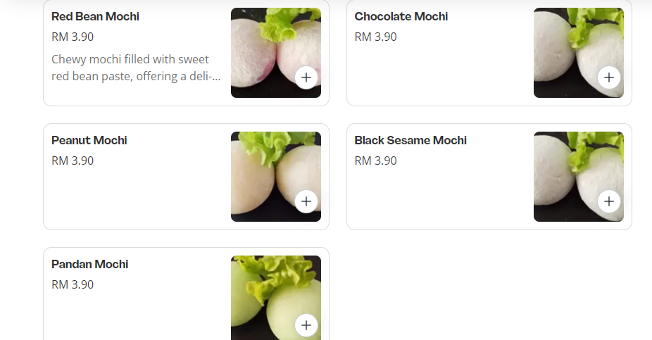 SIM JAPANESE CUISINE MOCHI PRICES