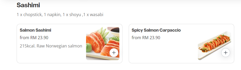 SUSHI KING SASHIMI PRICES