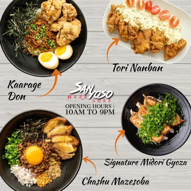 Sanyoso Mazesoba Menu Malaysia & Prices list updated