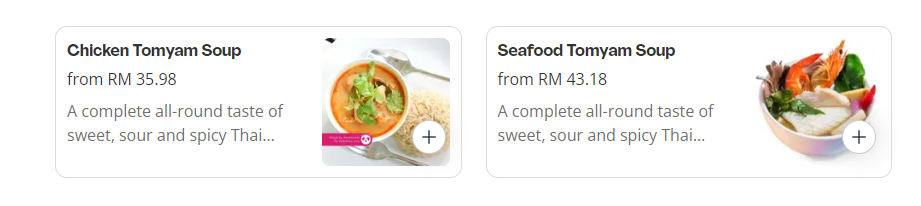 WINDMILL POKTEK TOMYAM MENU PRICES