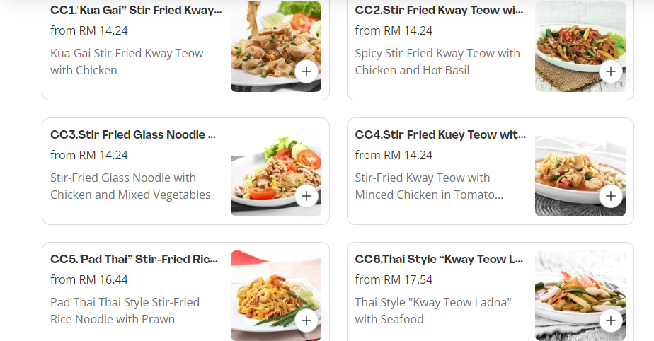 BLACK CANYON AUTHENTIC THAI NOODLE PRICES