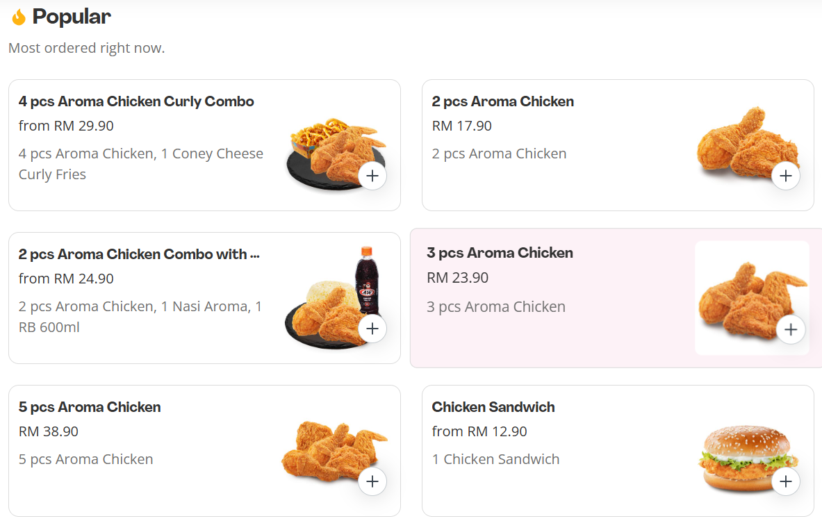 A&W Popular Menu Prices